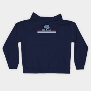 Retro Computer Brain - Stripes Kids Hoodie